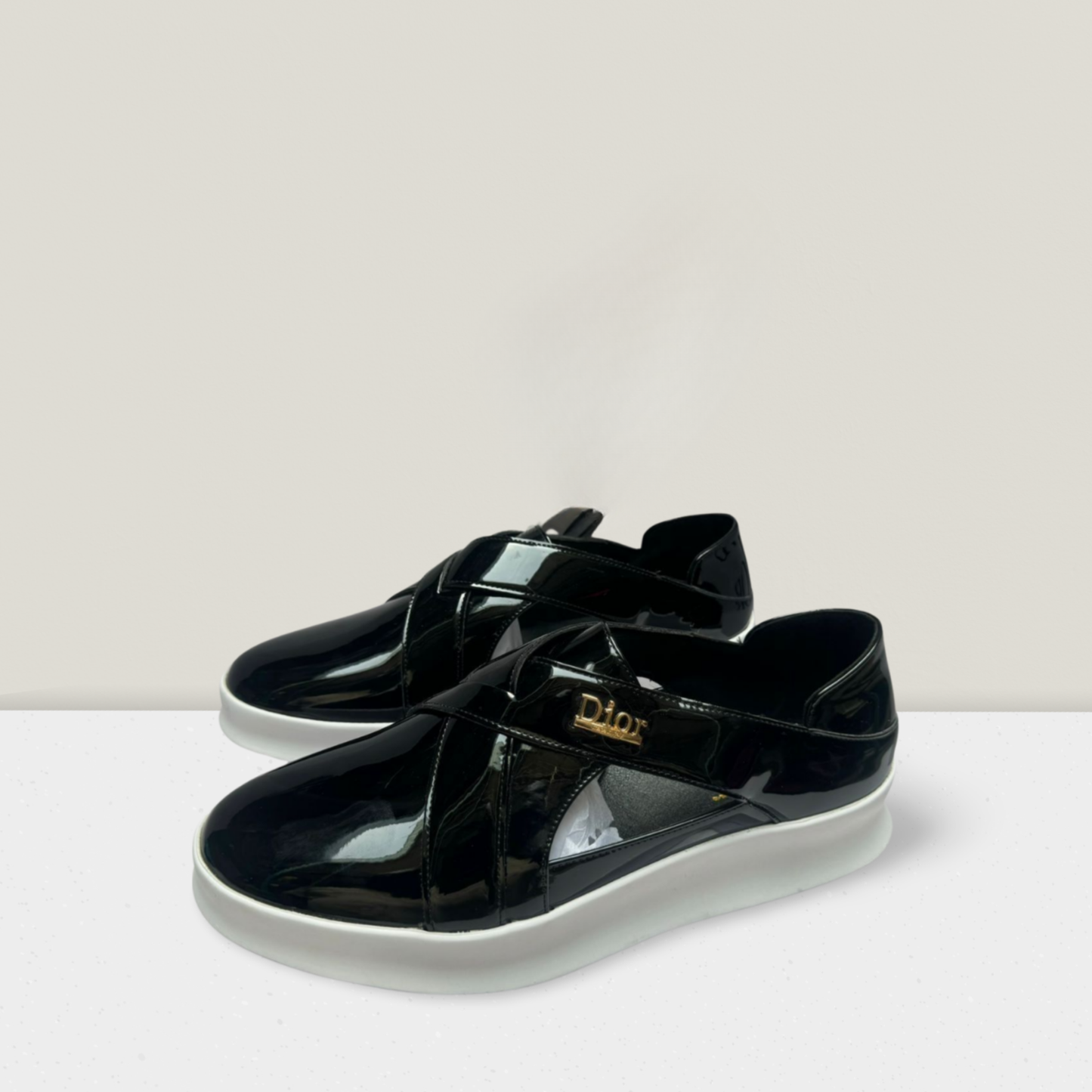 Luxury Patent Strap Sneakers