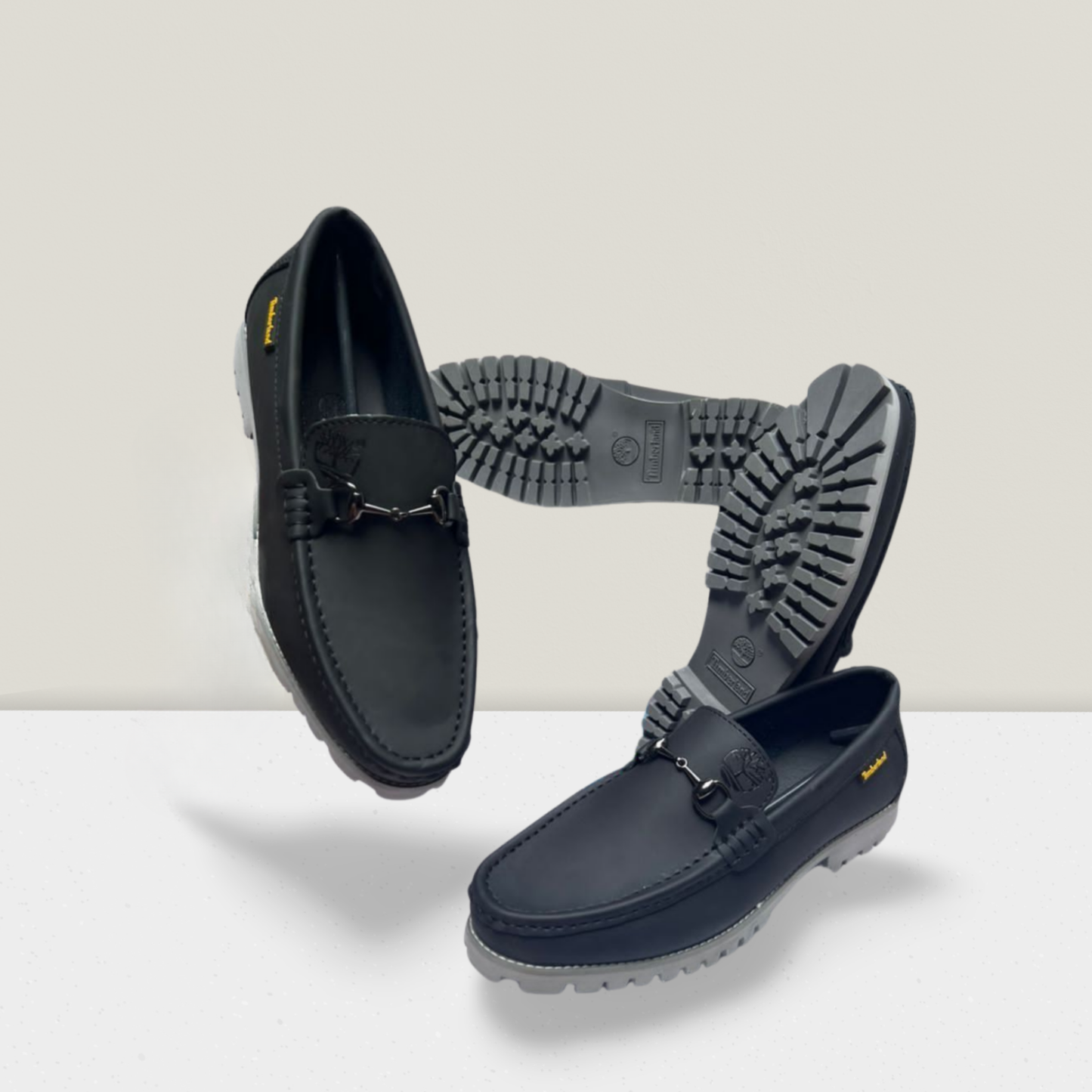 Classic Black Slip-On Work Loafers