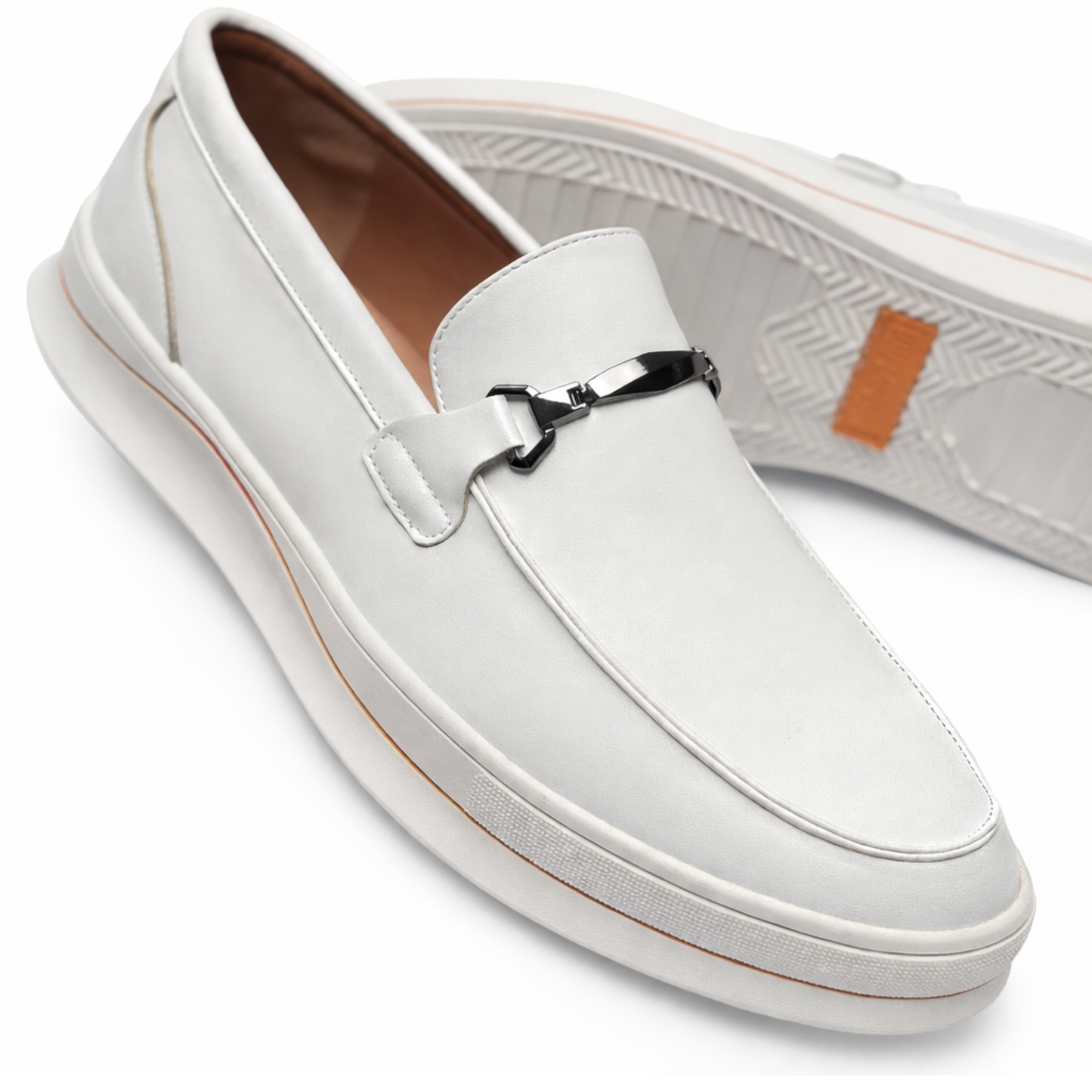 Urban Luxe Metal-Bit Slip-On Loafer