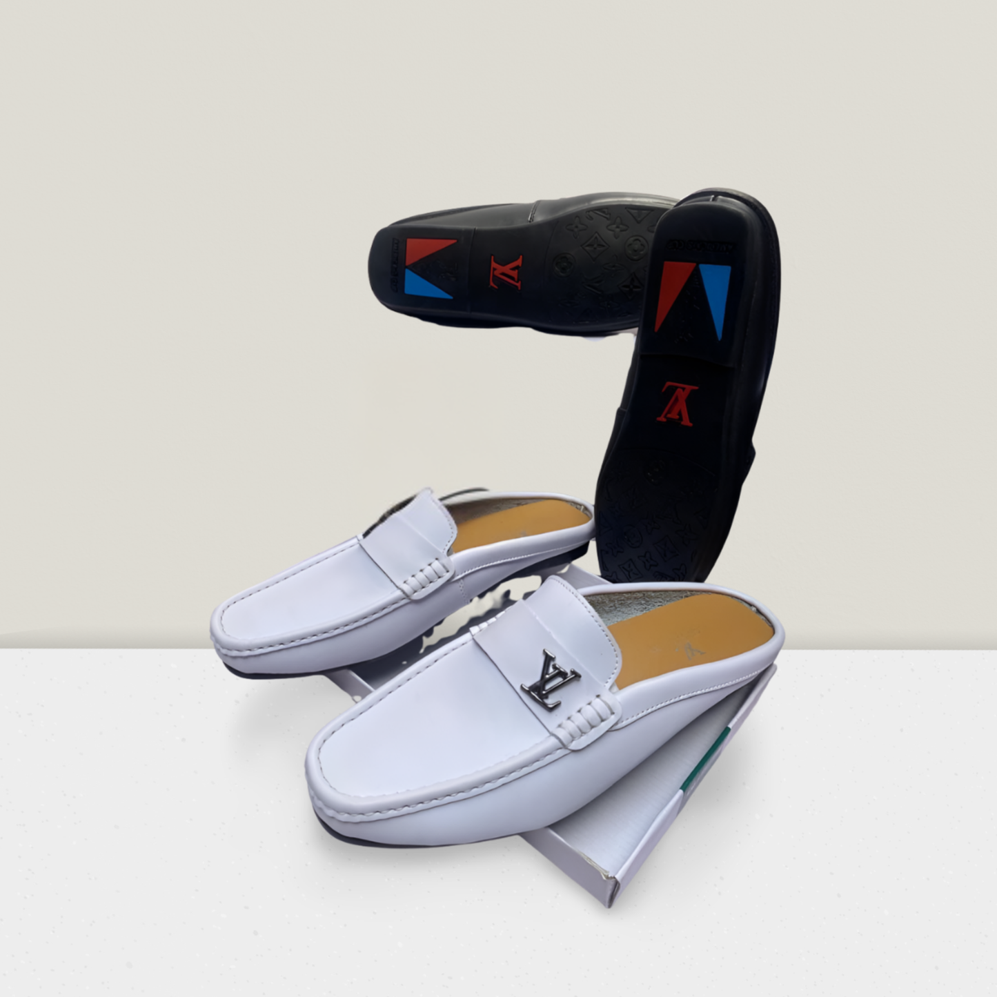 White Luxe Slip-On Moccasin