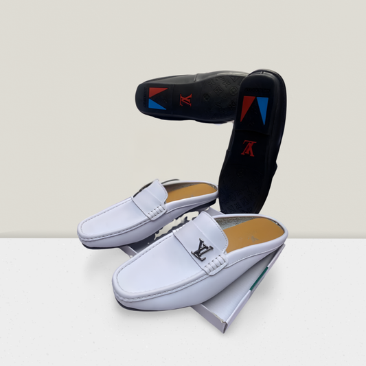 White Luxe Slip-On Moccasin
